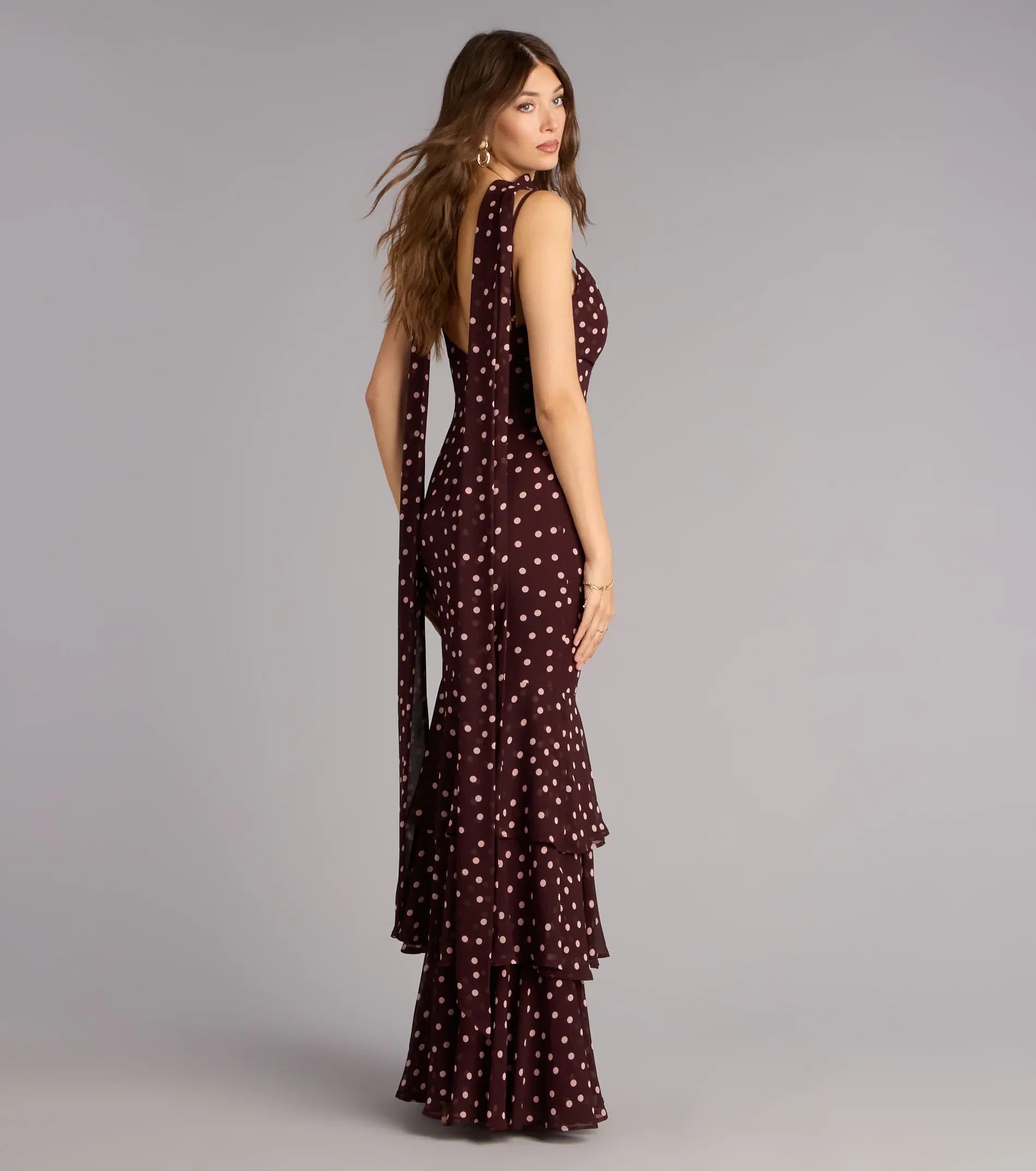 Black Beaded Sweetheart Cutout Back High Slit Mermaid Maxi Prom Dress
