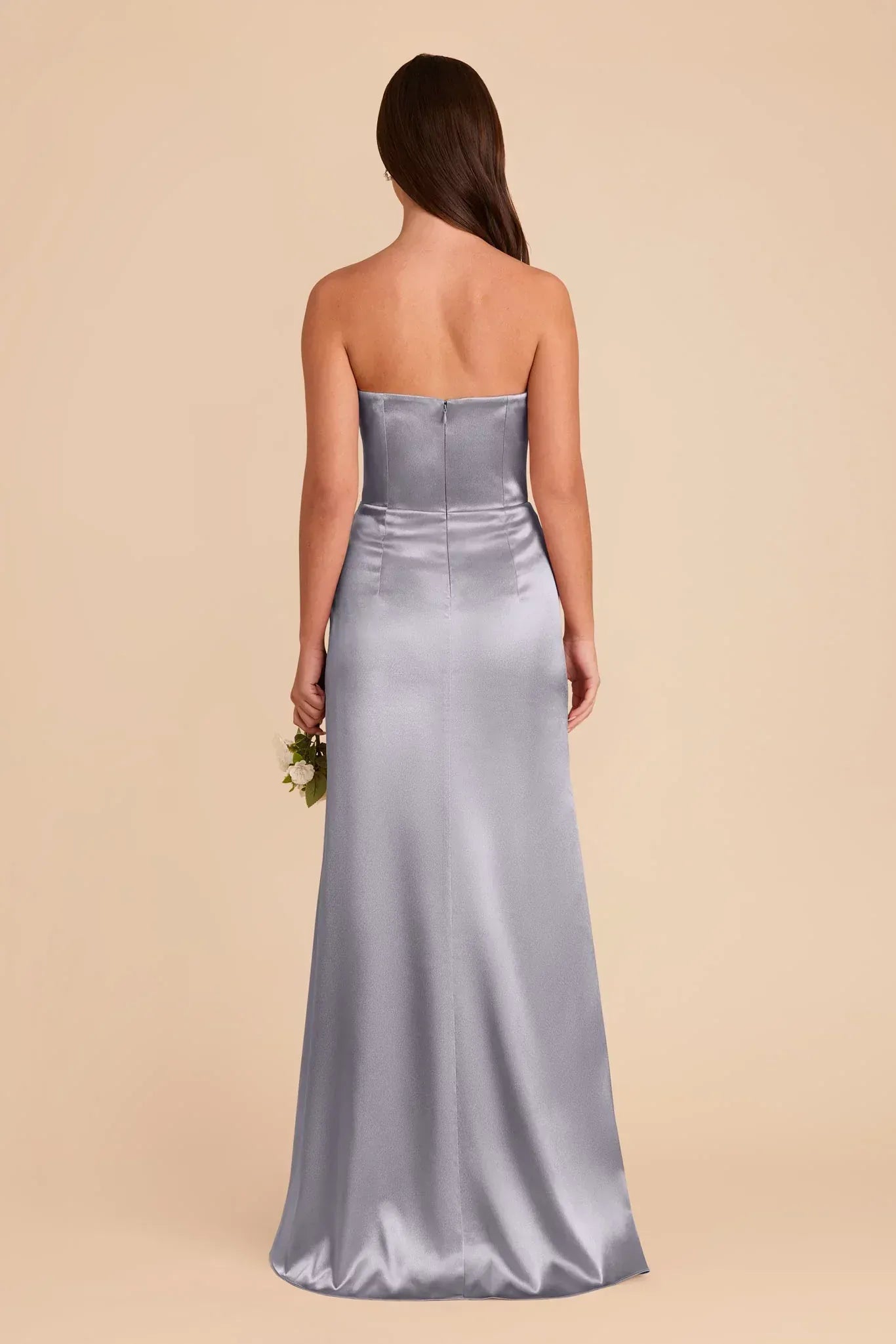 Chic Mermaid Sweetheart Strapless Straight Back Maxi Wedding Bridesmaid Dress