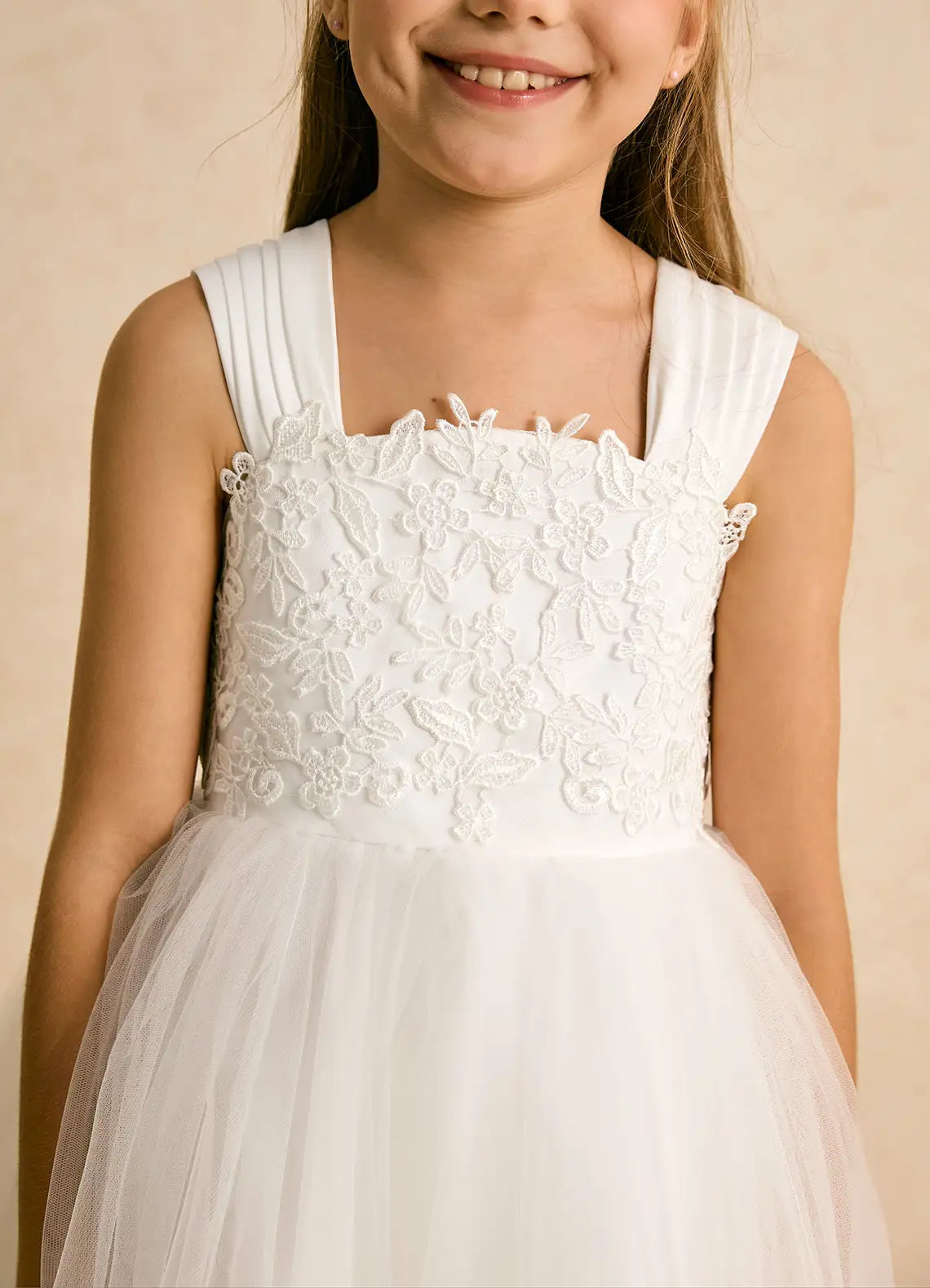 Cute Ball-Gown Scoop Neck Sleeveless Backless Knee-Length Flower Girl Dresses