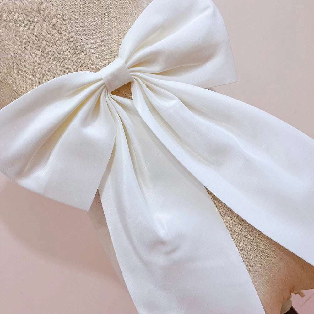 Detachable Bow For Wedding Dresses Bridal Big Bow With Satin Ribbon