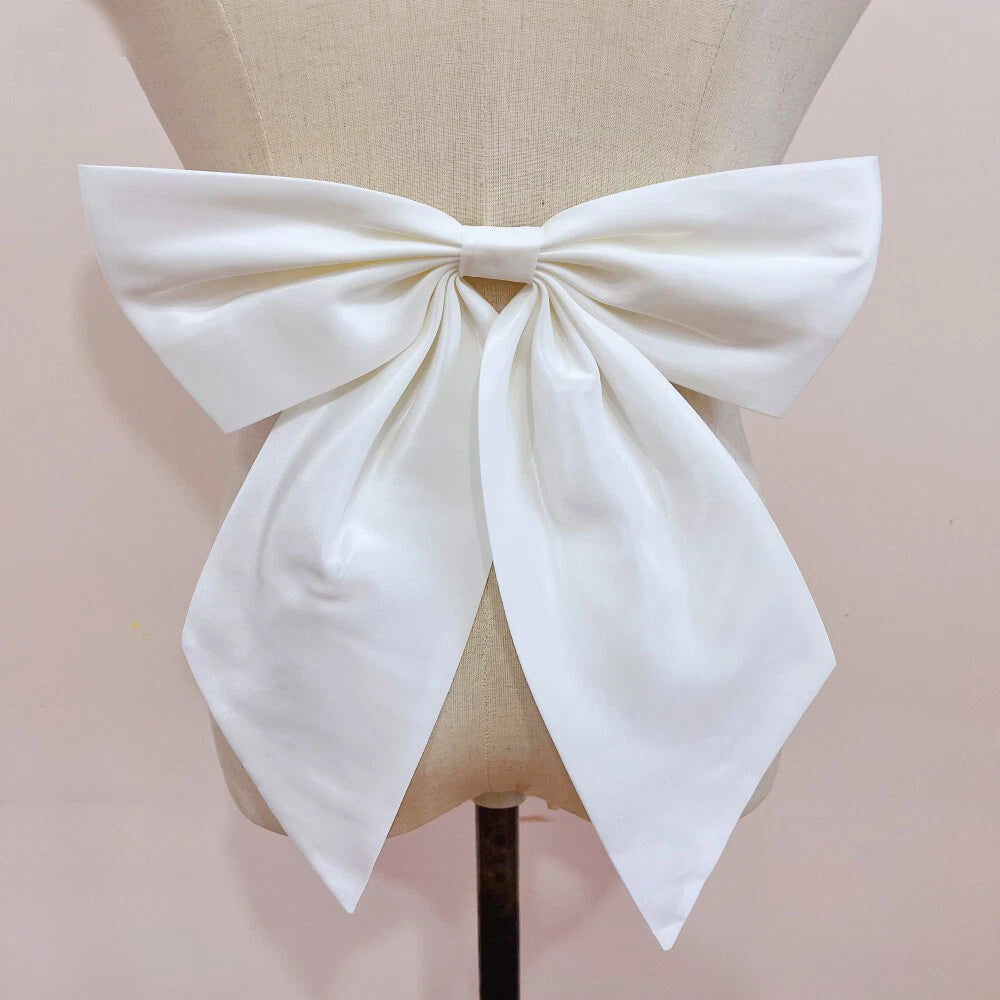 Detachable Bow For Wedding Dresses Bridal Big Bow With Satin Ribbon