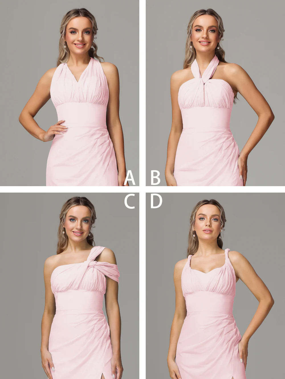 Fashion Mermaid Off The Shoulder Sleeveless Backless Floor-Length Bridesmaid Dress