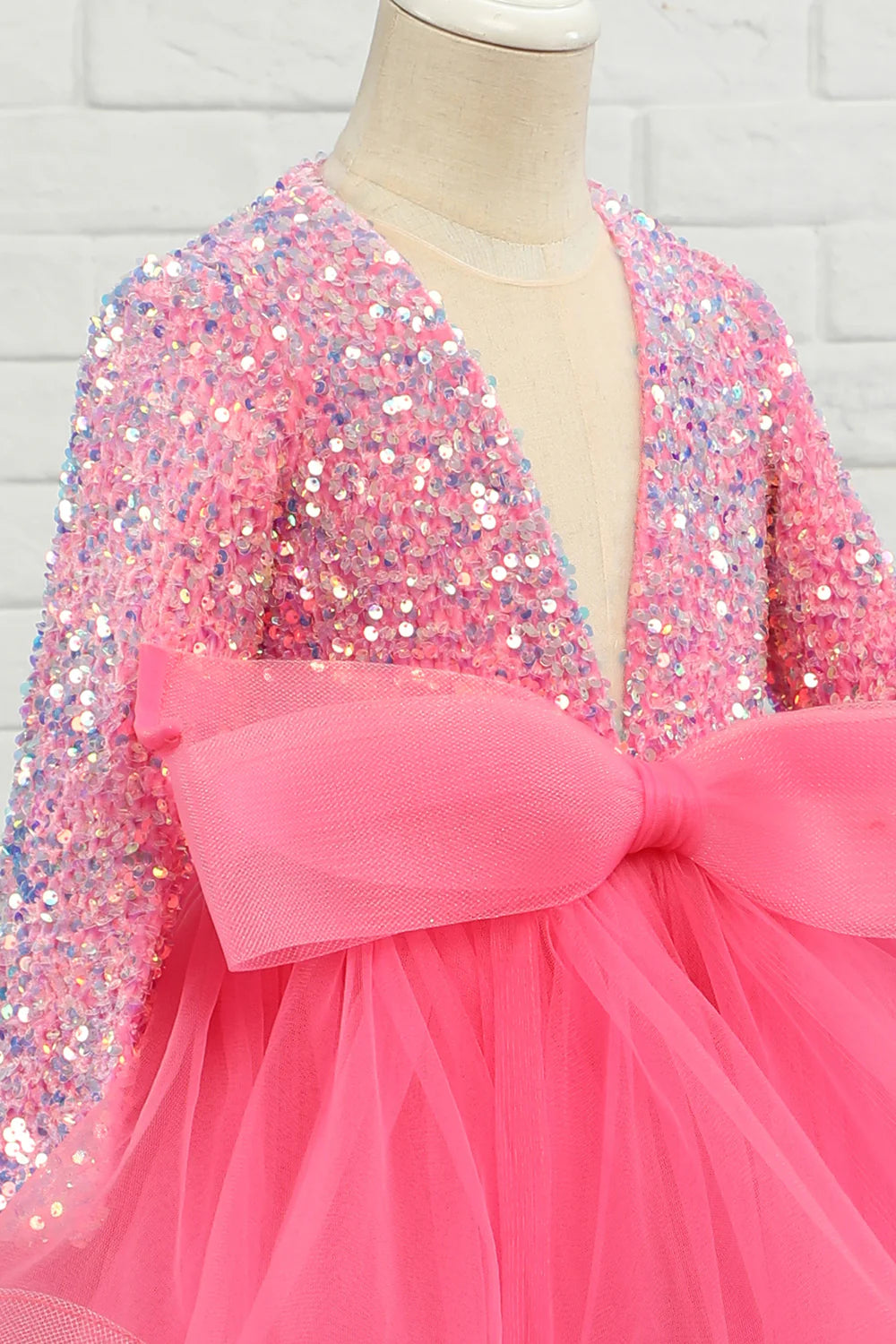 Tulle Sequins Flower Girl Dress