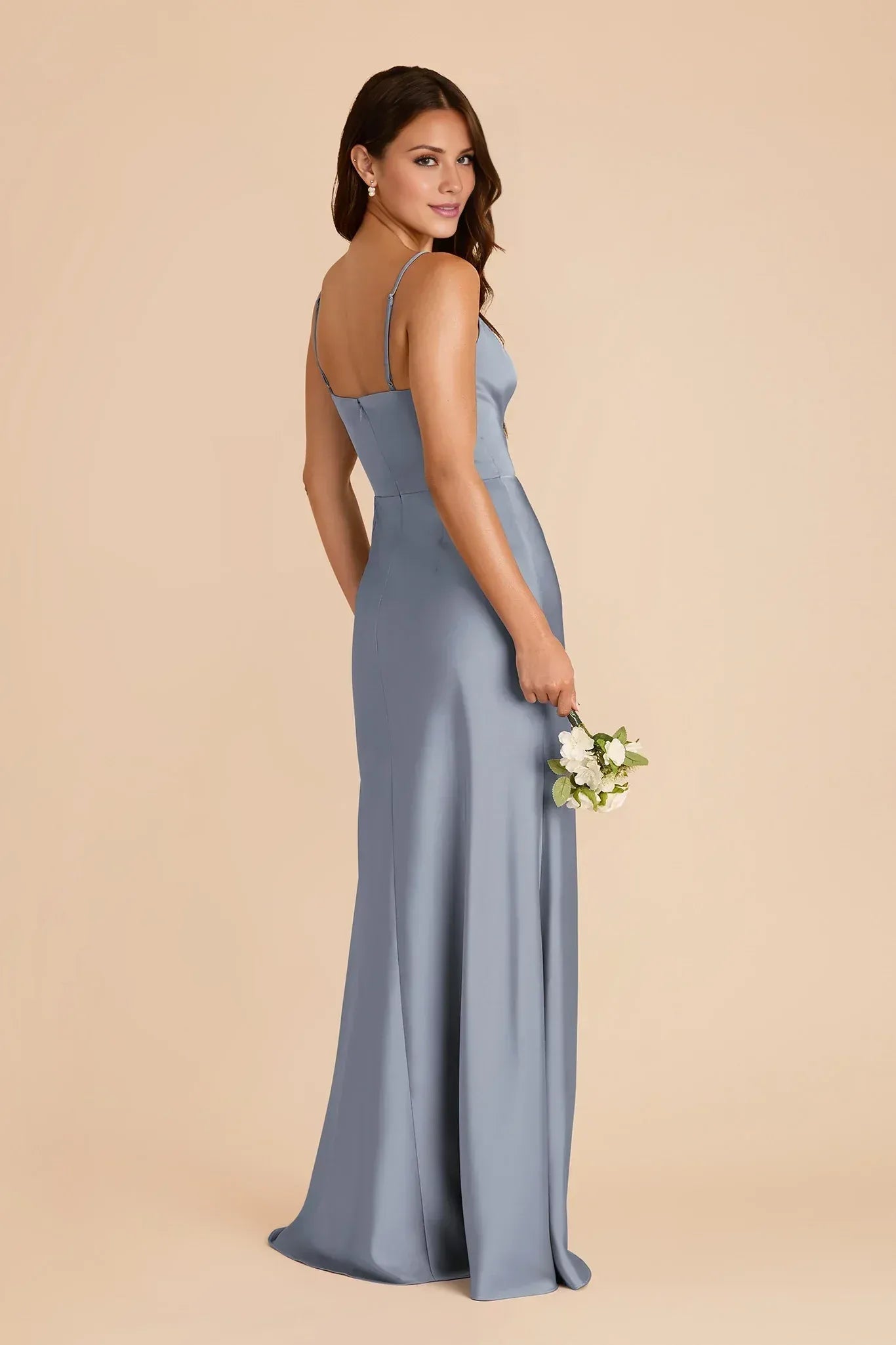Romantic Mermaid Sweetheart Spaghetti Strap Straight Back Maxi Wedding Bridesmaid Dress