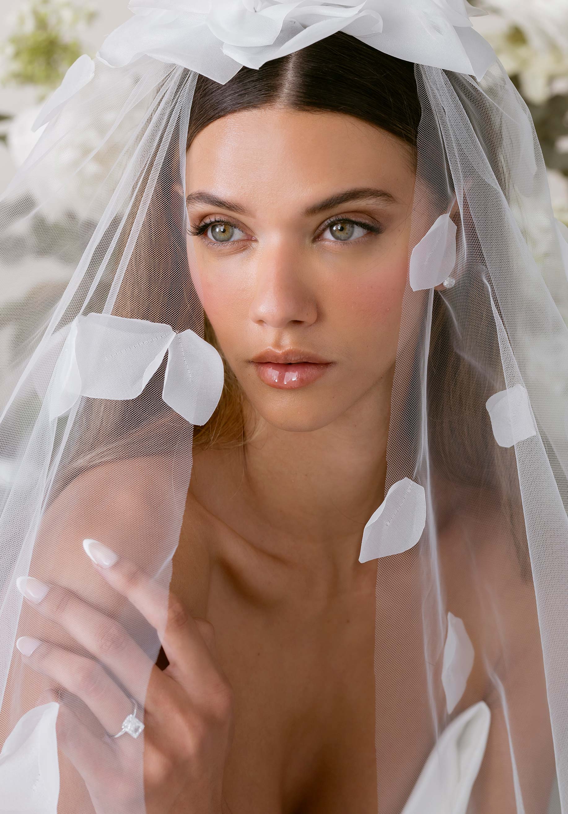 Strapless Sweetheart Neckline Satin Mermaid Wedding Dress with Train