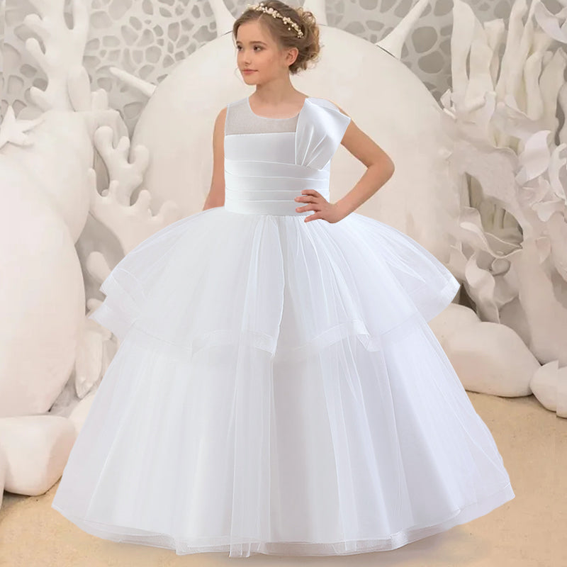 Pageant Long Black Party Dress For Girls Children Costume Evening Princess Dresses Girl Dress Vestidos Wedding Prom Gown 4-14Y