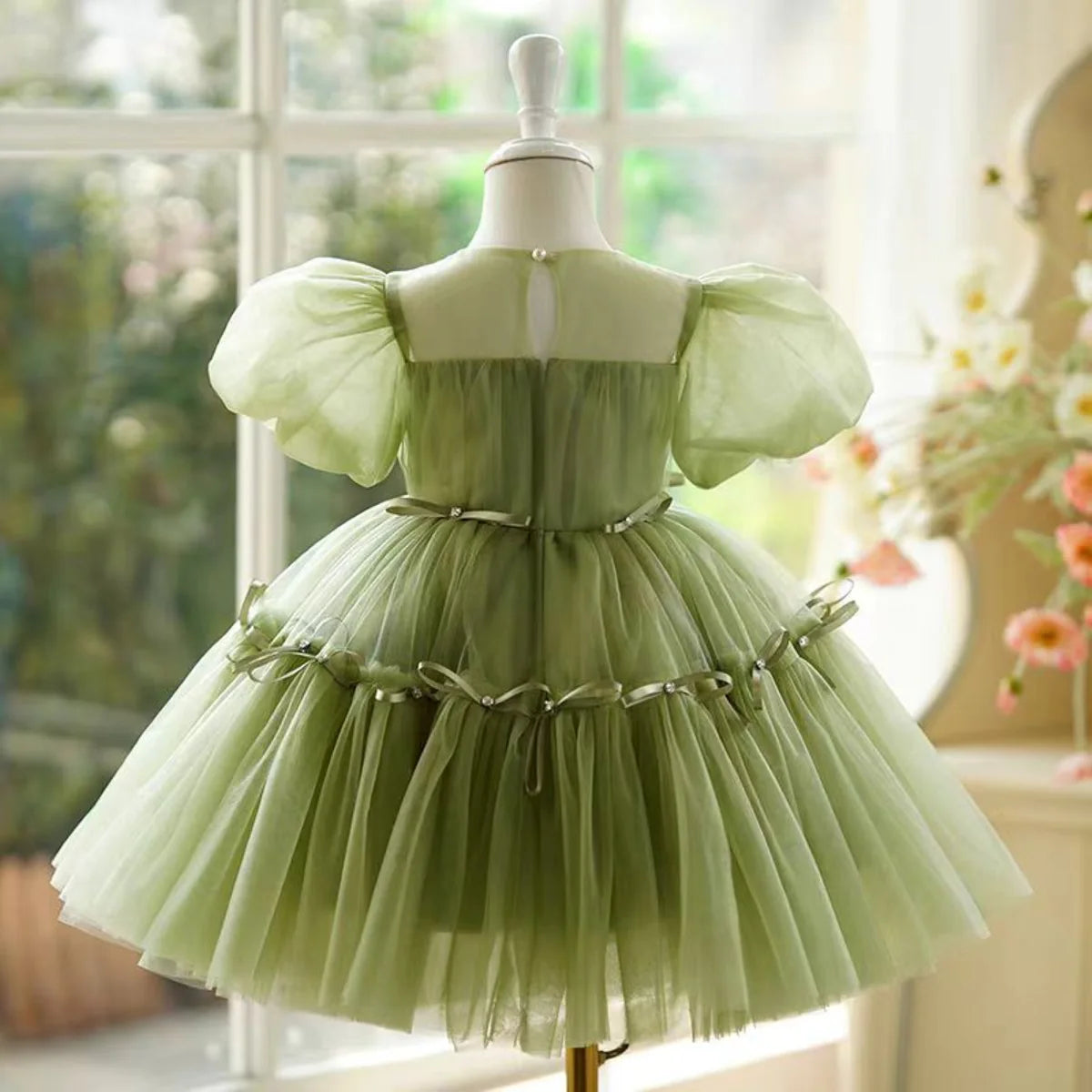 Pink Flower Girl Dress 1st Toddler Wedding Birthday Holiday