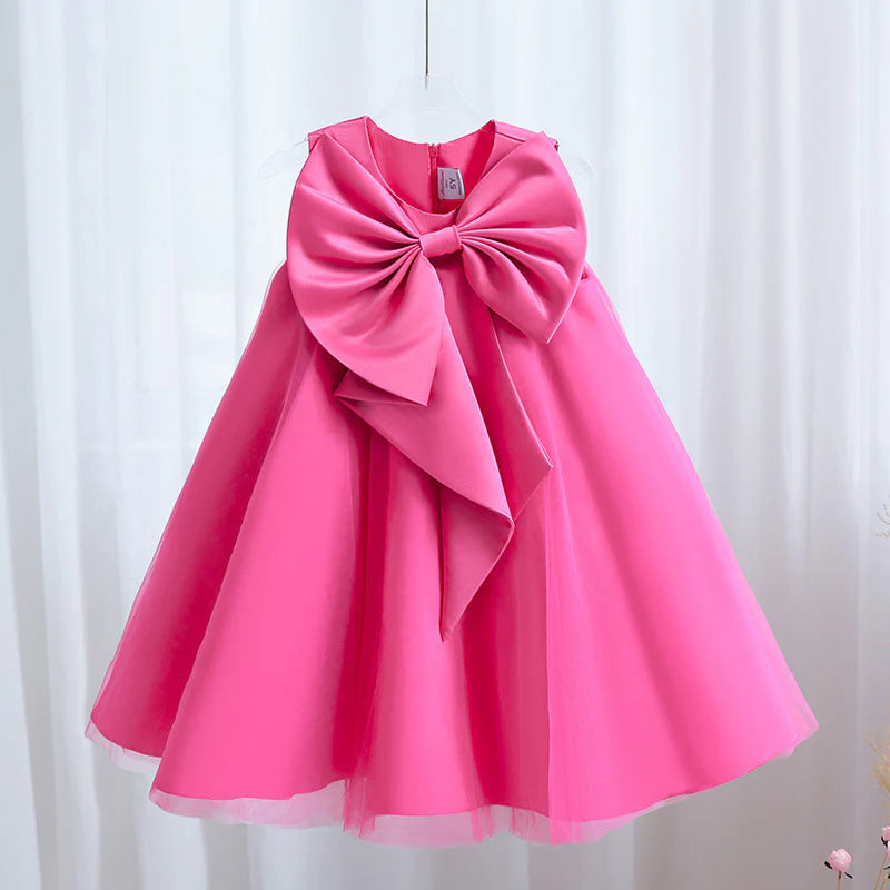 Communion Dress Girl Formal Princess Dress Summer Bowknot Birthday Party Dress