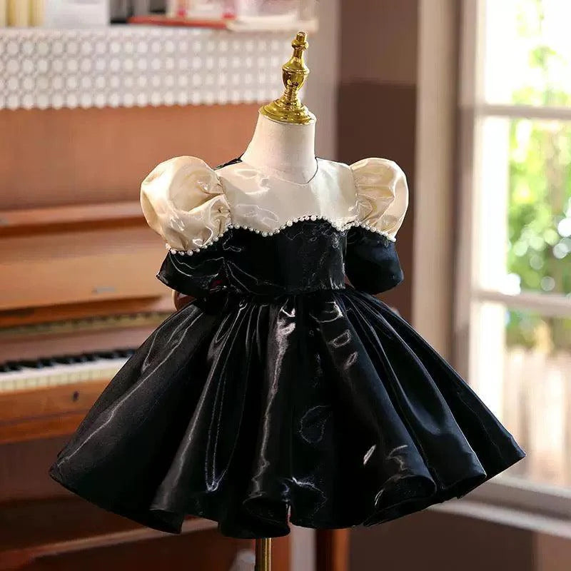Elegant Girl Princess Dress Knee Length for 1st Birthday