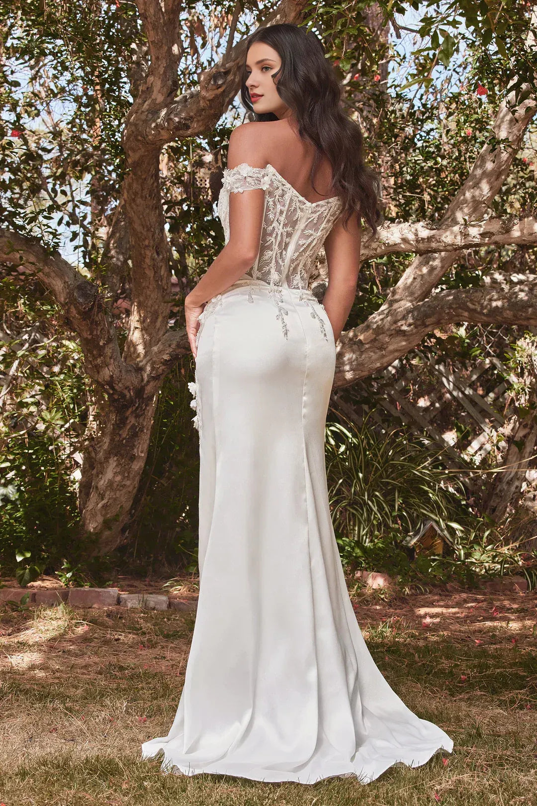 Breathtaking Mermaid Off-the-Shoulder Floor-Length Wedding Dress