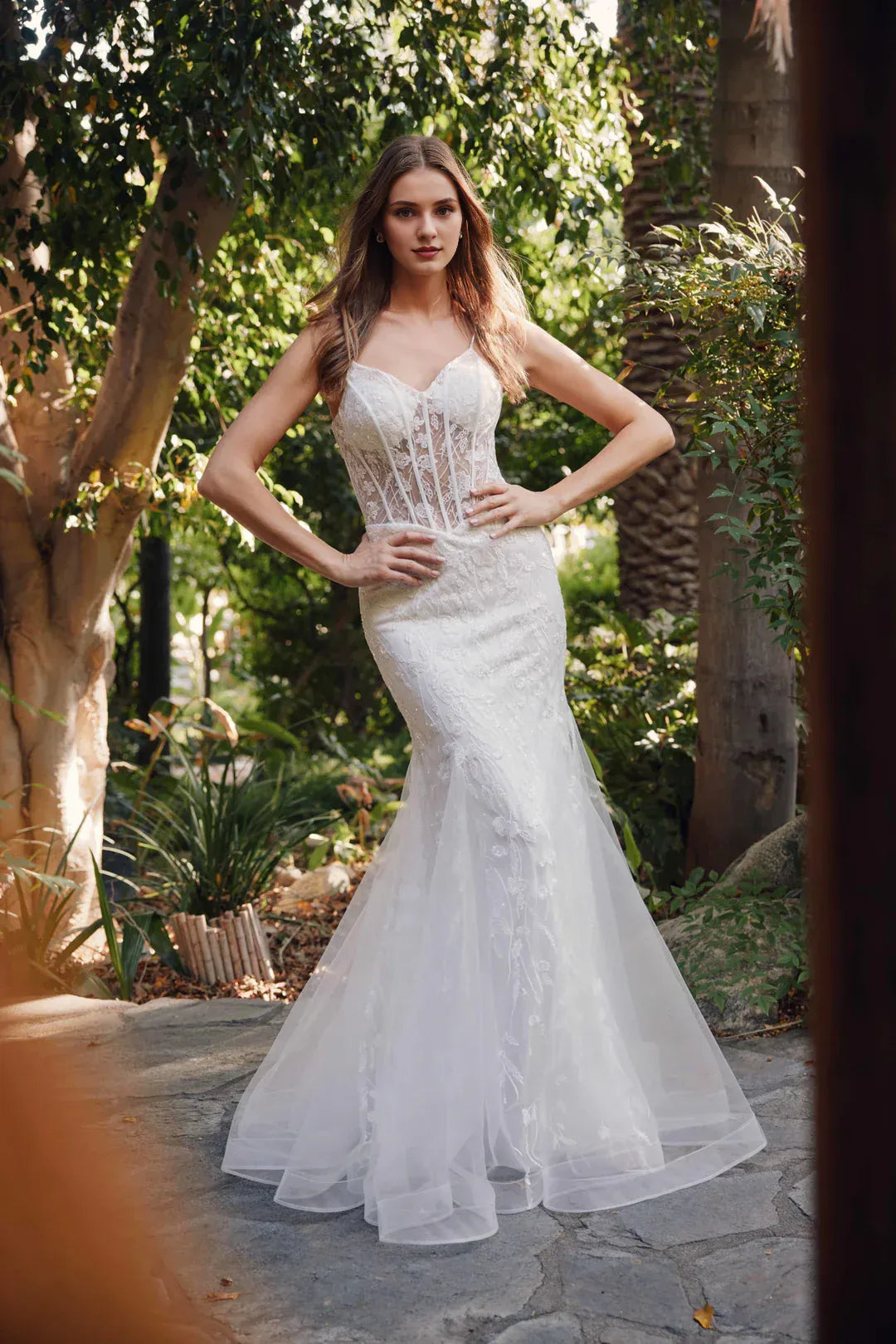 Intriguing Mermaid Sweetheart-Neck Spaghetti-Strap Floor-Length Wedding Dress