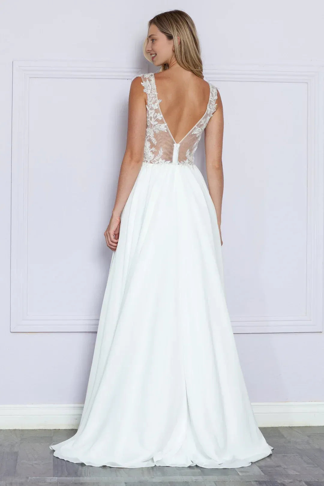 Serene A-Line Sweetheart-Neck Cap-Strap Floor-Length Wedding Dress