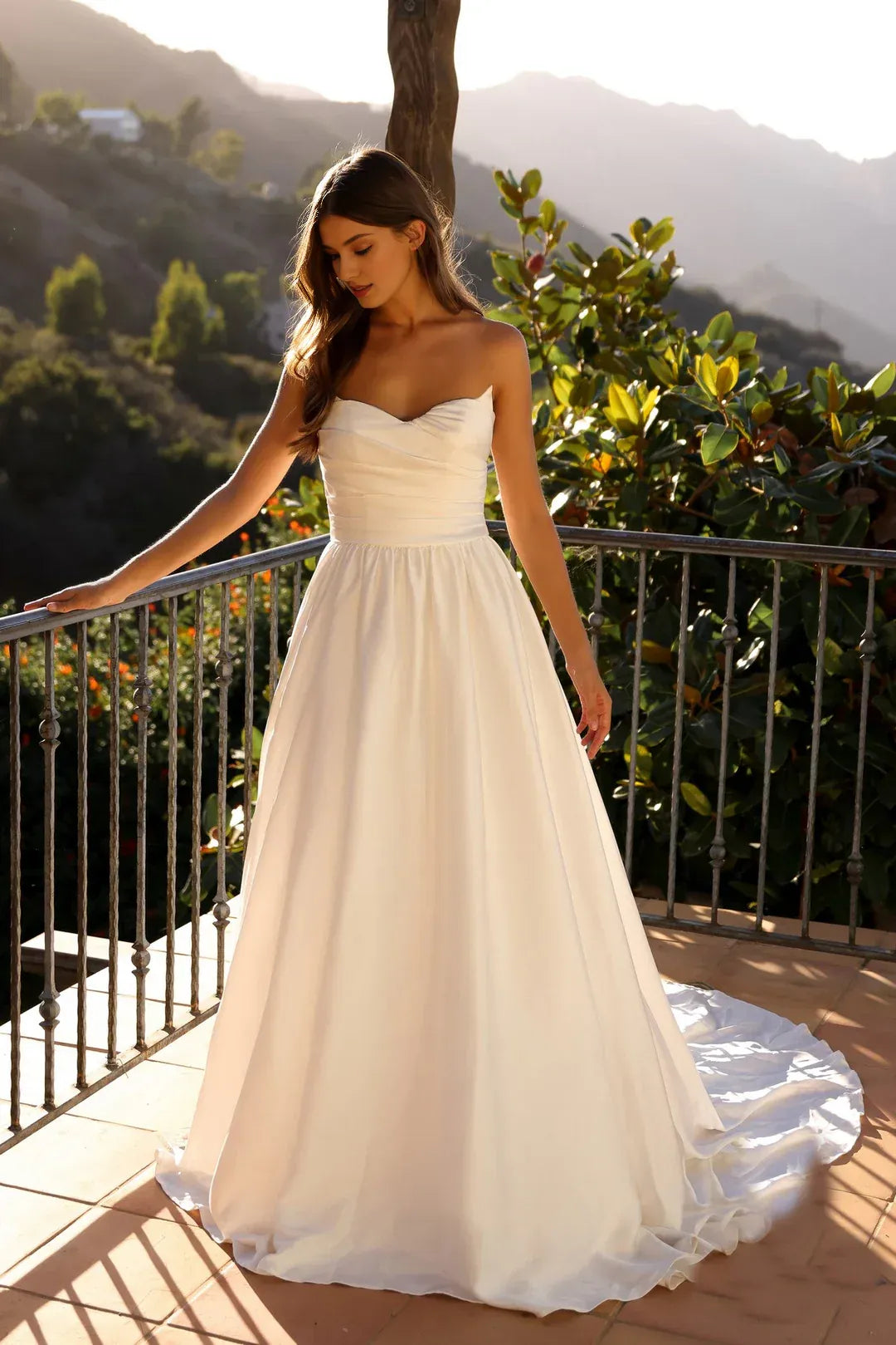 Timeless A-Line Sweetheart-Neck Strapless Floor-Length Wedding Dress