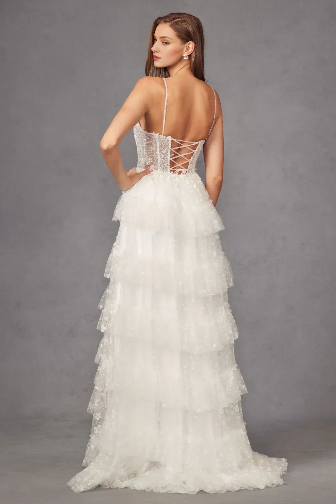 Vivid A-Line Sweetheart-Neck Spaghetti-Strap Floor-Length Wedding Dress